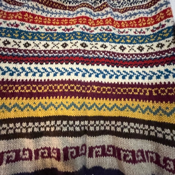 Colorful Fair Isle Patterned Knitted Sweater %100 wool - Picture 8 of 10